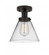 Cone - 1 Light - 8 inch - Oil Rubbed Bronze - Semi-Flush Mount (3442|616-1F-OB-G42)
