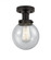 Beacon - 1 Light - 6 inch - Oil Rubbed Bronze - Semi-Flush Mount (3442|616-1F-OB-G204-6)