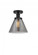 Cone - 1 Light - 8 inch - Matte Black - Semi-Flush Mount (3442|616-1F-BK-G43)