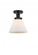 Cone - 1 Light - 8 inch - Matte Black - Semi-Flush Mount (3442|616-1F-BK-G41)
