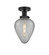 Geneseo - 1 Light - 7 inch - Matte Black - Semi-Flush Mount (3442|616-1F-BK-G165)