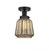 Chatham - 1 Light - 7 inch - Matte Black - Semi-Flush Mount (3442|616-1F-BK-G146)