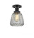 Chatham - 1 Light - 7 inch - Matte Black - Semi-Flush Mount (3442|616-1F-BK-G142)