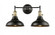 Metro - 2 Light - 23 inch - Black Antique Brass - Bath Vanity Light (3442|443SW-2W-BAB-M15BK-LED)