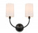 Giselle - 2 Light - 15 inch - Matte Black - Sconce (3442|372-2W-BK-S1-LED)