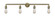 Bare Bulb - 4 Light - 42 inch - Antique Brass - Adjustable Bath Vanity Light (3442|215-AB)