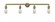 Bare Bulb - 4 Light - 42 inch - Antique Brass - Adjustable Bath Vanity Light (3442|215-AB-LED)