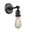 Bare Bulb - 1 Light - 5 inch - Matte Black - Adjustable Sconce (3442|203SW-BK-LED)