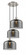 Cone - 3 Light - 18 inch - Brushed Satin Nickel - Cord hung - Multi Pendant (3442|113F-3P-SN-G73-L)