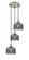 Cone - 3 Light - 14 inch - Brushed Satin Nickel - Cord hung - Multi Pendant (3442|113F-3P-SN-G73)
