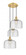 Cone - 3 Light - 18 inch - Satin Gold - Cord hung - Multi Pendant (3442|113F-3P-SG-G74-L)