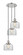 Cone - 3 Light - 14 inch - Polished Nickel - Cord hung - Multi Pendant (3442|113F-3P-PN-G72)