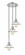 Halophane - 3 Light - 16 inch - Polished Nickel - Cord hung - Multi Pendant (3442|113F-3P-PN-G1)