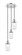 Dover - 3 Light - 11 inch - Polished Chrome - Cord hung - Multi Pendant (3442|113F-3P-PC-G314)