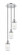 Dover - 3 Light - 11 inch - Polished Chrome - Cord hung - Multi Pendant (3442|113F-3P-PC-G312)