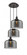 Cone - 3 Light - 18 inch - Oil Rubbed Bronze - Cord hung - Multi Pendant (3442|113F-3P-OB-G73-L)