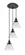 Cone - 3 Light - 14 inch - Oil Rubbed Bronze - Cord hung - Multi Pendant (3442|113F-3P-OB-G42)