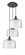 Cone - 3 Light - 18 inch - Matte Black - Cord hung - Multi Pendant (3442|113F-3P-BK-G72-L)