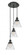 Cone - 3 Light - 14 inch - Matte Black - Cord hung - Multi Pendant (3442|113F-3P-BK-G42)
