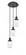 Dover - 3 Light - 11 inch - Matte Black - Cord hung - Multi Pendant (3442|113F-3P-BK-G314)