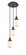 Dover - 3 Light - 11 inch - Matte Black - Cord hung - Multi Pendant (3442|113F-3P-BK-G311)