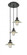Halophane - 3 Light - 16 inch - Matte Black - Cord hung - Multi Pendant (3442|113F-3P-BK-G2)