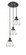 Fulton - 3 Light - 14 inch - Matte Black - Cord hung - Multi Pendant (3442|113F-3P-BK-G172)