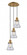 Bellmont - 3 Light - 13 inch - Brushed Brass - Cord hung - Multi Pendant (3442|113F-3P-BB-G192)