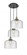 Cone - 3 Light - 18 inch - Black Antique Brass - Cord hung - Multi Pendant (3442|113F-3P-BAB-G74-L)