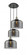 Cone - 3 Light - 18 inch - Black Antique Brass - Cord hung - Multi Pendant (3442|113F-3P-BAB-G73-L)