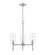Chastine 3-Light Chandelier Ceiling Light Brushed Nickel (670|9913-BN)