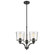 Evalon 3-Light Chandelier Ceiling Light Matte Black (670|497003-MB)