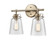 Amberose 2-Light Vanity Modern Gold (670|4412-MG)