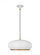 Clasica casual 1-light indoor dimmable large ceiling hanging pendant in matte white finish with aged (7725|TP1131MWTBBS)