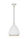 Clasica casual 1-light indoor dimmable medium ceiling hanging pendant in matte white finish with age (7725|TP1121MWTBBS)