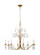Shannon traditional 8-light indoor dimmable extra large ceiling chandelier in antique gild rustic go (7725|CC1598ADB)