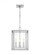 Erro transitional 4-light indoor dimmable small ceiling hanging lantern pendant in polished nickel s (7725|AC1134PN)