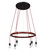 Besa Cirque 120V Suspension, Red Cord, 6x60W Medium base (127|CIRQUE-120V-RD)