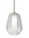 Besa Link Stem Pendant, Clear/Opal, Satin Nickel Finish, 1x60W Medium Base (127|1TT-LINKCL-SN)