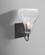 Besa Melo Wall, Clear Bubble, Black Finish, 1x7W LED Filament (127|1WG-MELOCL-EDIL-BK)