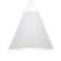 Besa Dylan Cable Pendant, White, Satin Nickel Finish, 1x30W LED (127|1KX-DYLANWH-LED-SN)