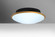 Besa, Silk 16 Ceiling, Opal/Gold, 3x60W Medium Base (127|SILK16GDC)