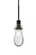 Besa, Wish Cord Pendant for Mulitport Canopy, Clear, Black Finish, 1x40W E12 Base (127|J-WISHCL-BK)