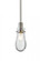 Besa, Wish Stem Pendant, Clear, Satin Nickel Finish, 1x40W E12 Base (127|1TT-WISHCL-SN)
