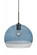 Besa, Ally 12 Cord Pendant For Multiport Canopy, Coral Blue/Clear, Bronze Finish, 1x6 (127|J-ALLY12BL-BR)