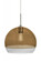 Besa, Ally 12 Cord Pendant, Amber/Clear, Satin Nickel Finish, 1x5W LED Filament (127|1JT-ALLY12AM-EDIL-SN)