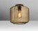 Besa Niles 10 Ceiling, Smoke Bubble, Bronze Finish, 1x4W LED Filament (127|NILES10SMC-EDIL-BR)