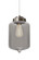 Besa Olin Pendant For Multiport Canopy Satin Nickel Smoke 1x4W LED Filament (127|J-OLINSM-EDIL-SN)