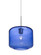 Besa Niles 10 Pendant For Multiport Canopy, Blue Bubble, Satin Nickel Finish, 1x60W M (127|J-NILES10BL-SN)