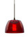 Besa Spur Cord Pendant, Red, Bronze Finish, 1x35W Halogen (127|1XC-SPURRD-BR)